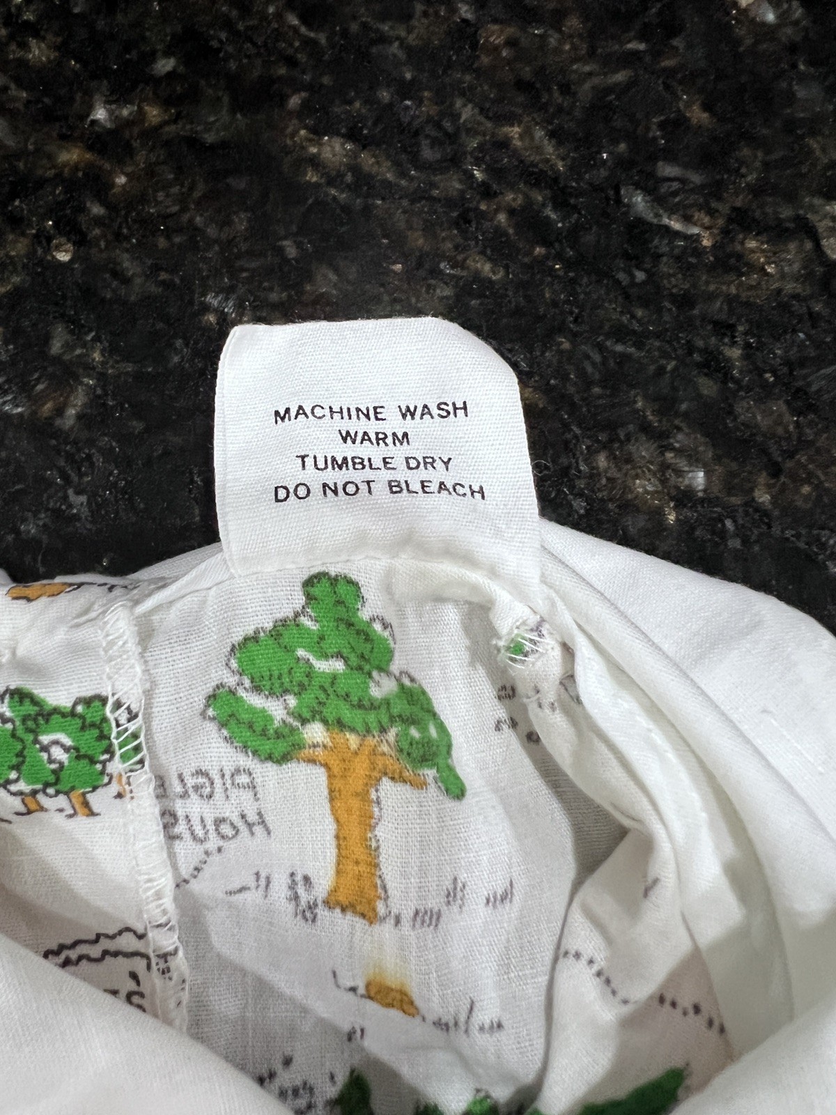Vintage Winnie the Pooh Bear Dress 70s Sears 100 ACRE WOOD Print Perma-Prest