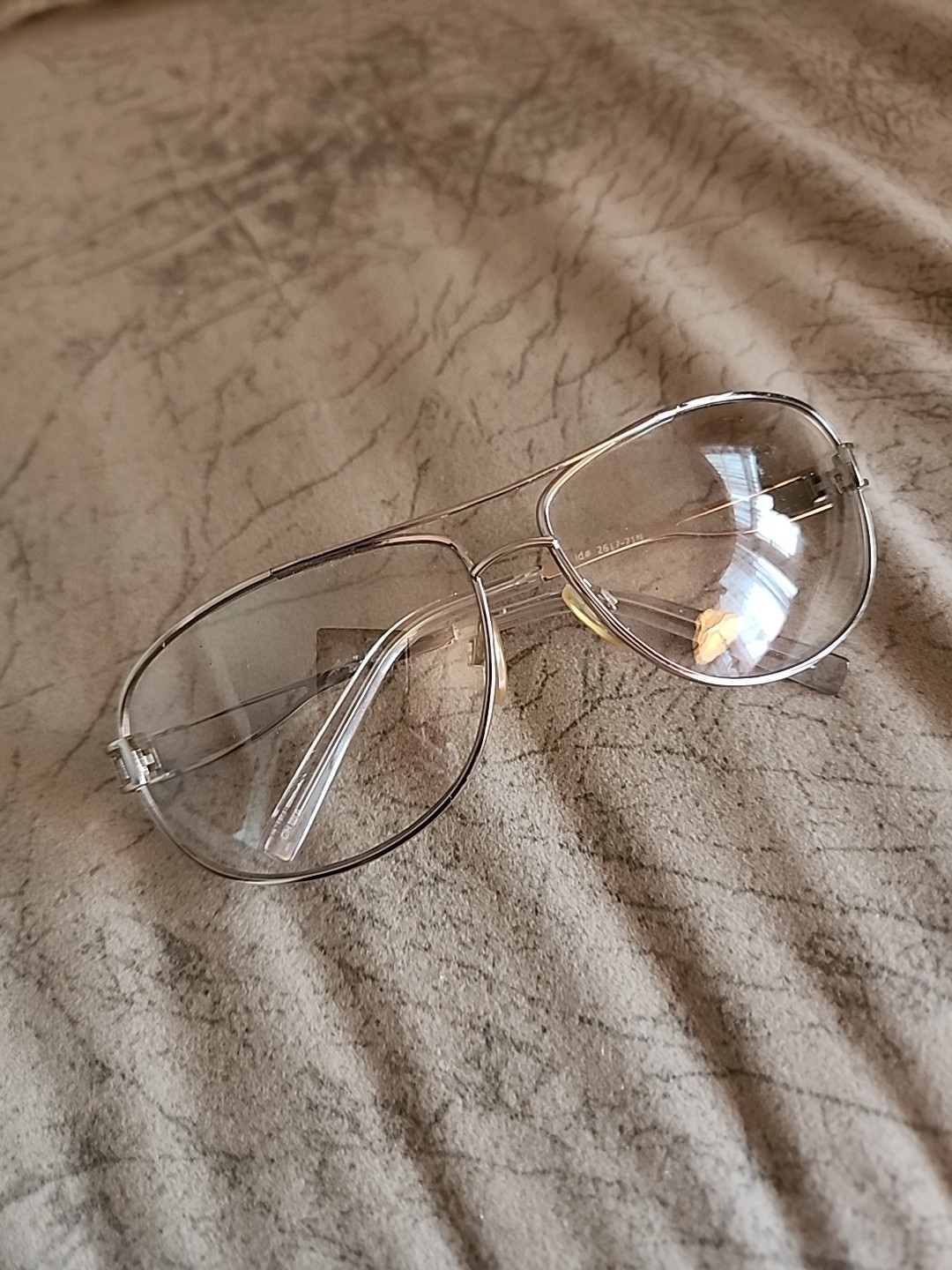 Vintage Aviator Silver Frame Navigator Glasses Style # 617-71N