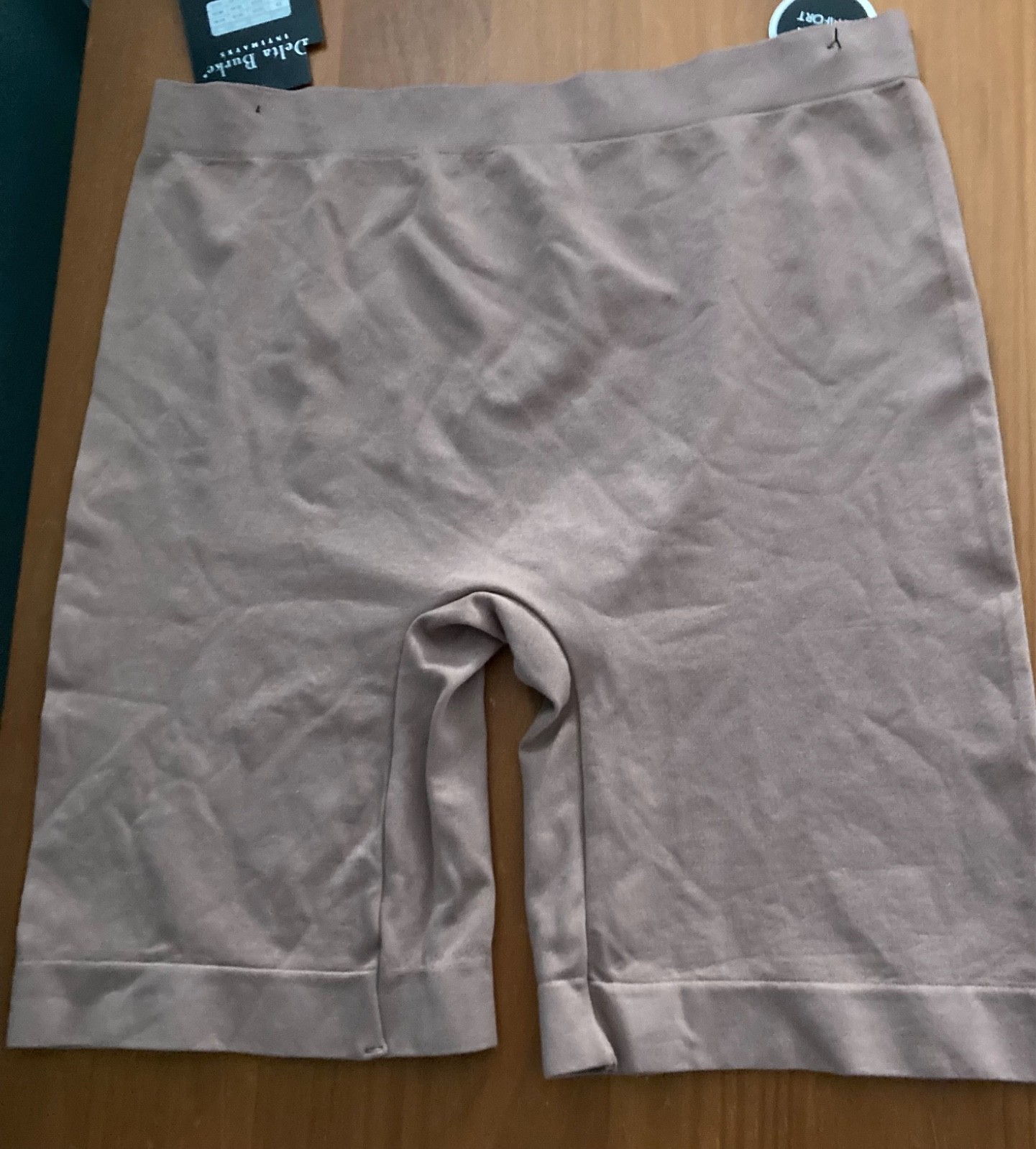 Delta Burke Seamless Slip Shorts Brown Size 1X Beige Color NWT