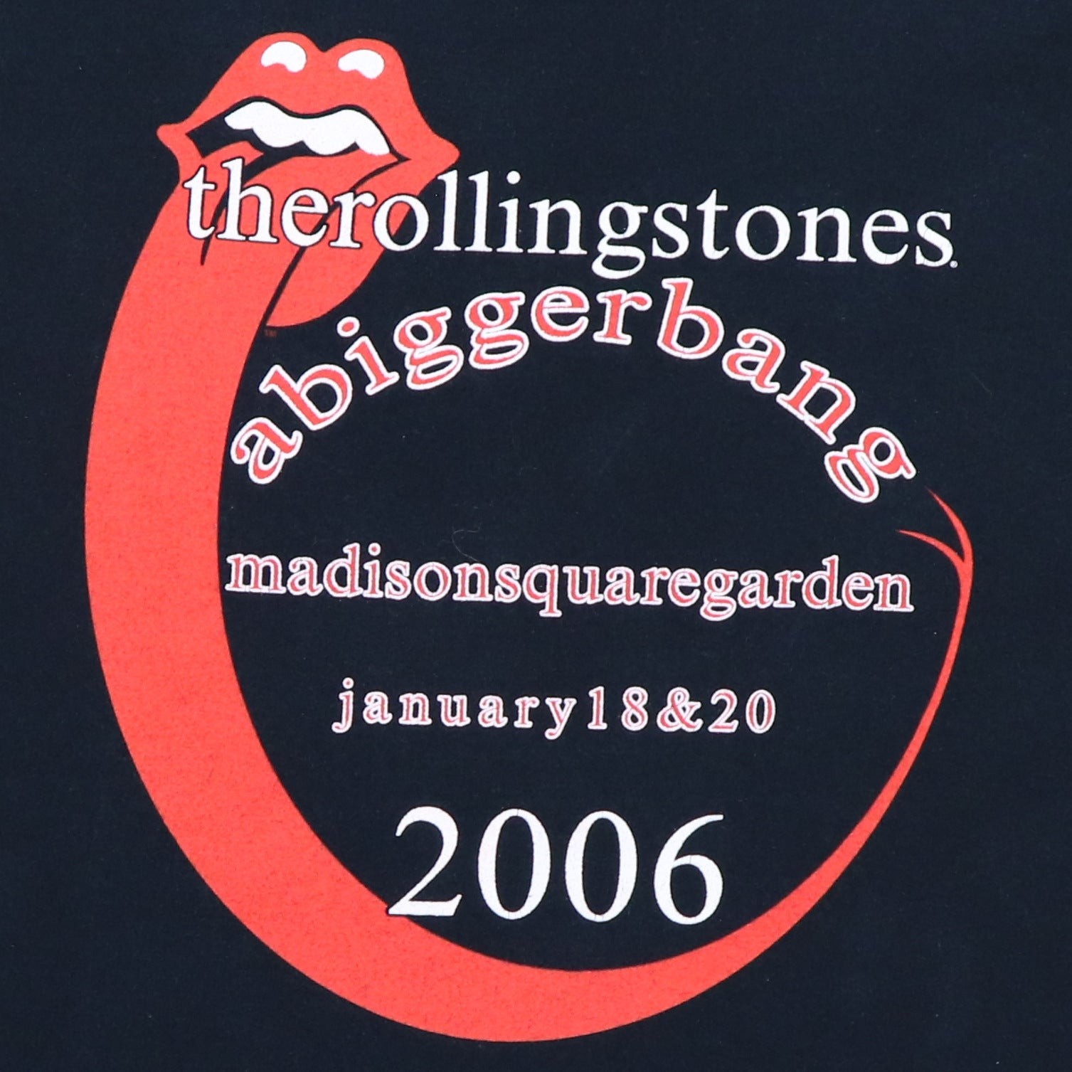 Vintage 2006 Rolling Stones Bigger Bang Tour Long Sleeve Shirt Size: Extra Large