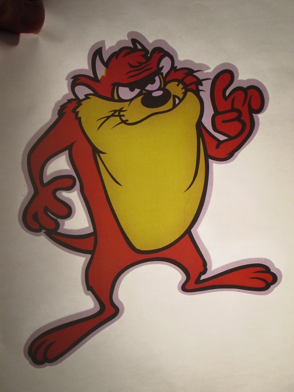 TAZMANIAN DEVIL VINTAGE 1970’s LOONEY TUNE CARTOON IRON ON TRANSFER -NICE, B-27