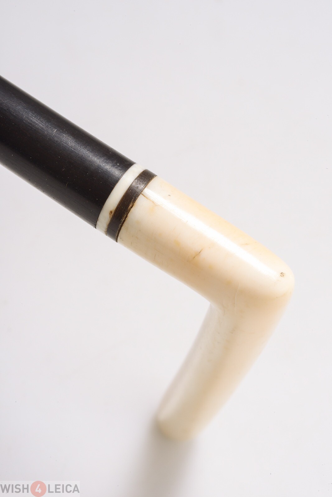 ✅ ANTIQUE CANE EBONISED WOOD WALKING STICK SWAGGER 13MM, 0.5” THIN 86.5CM, 34”