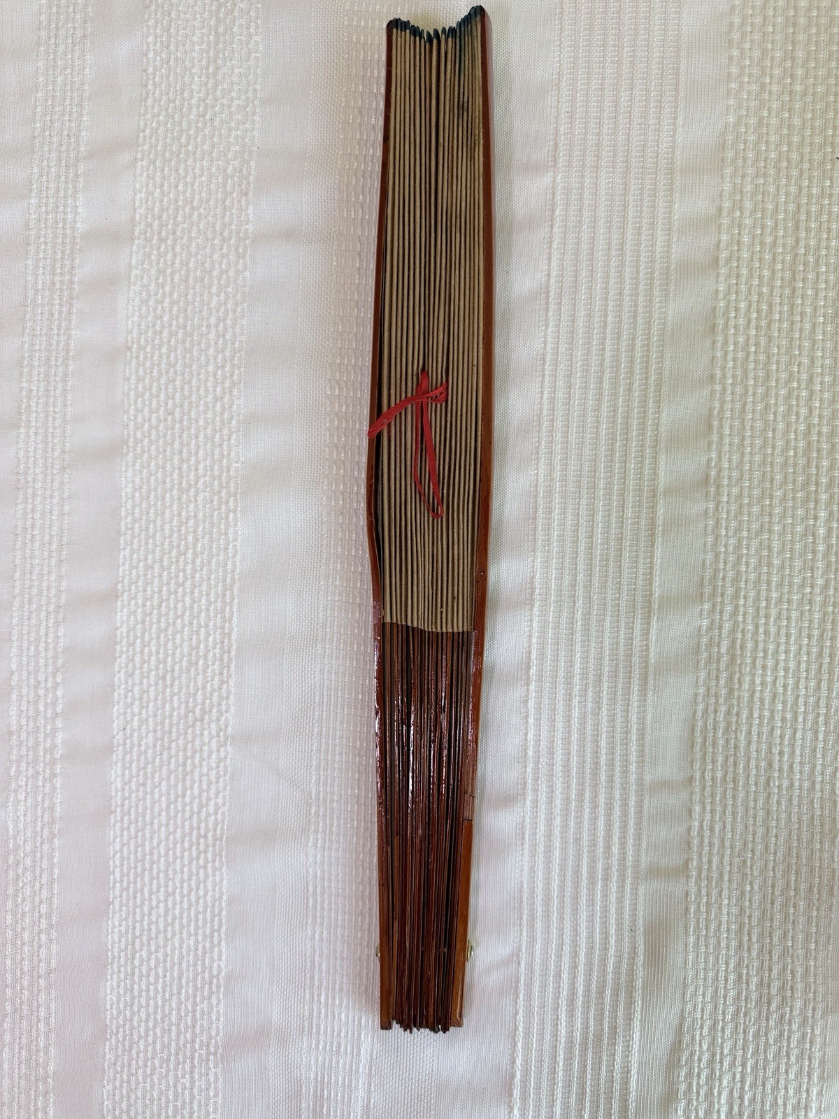Vintage Chinese Hand Fan, Wall Decor 15”