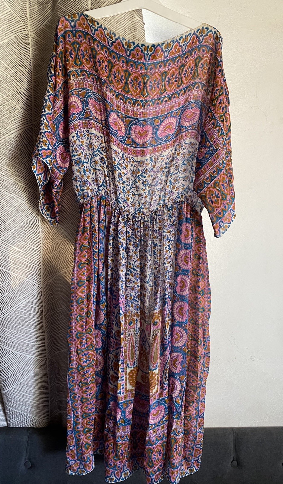 Vintage Judith Ann for Heiser-Egan Vintage Sheer India Silk Dress Sz S/M