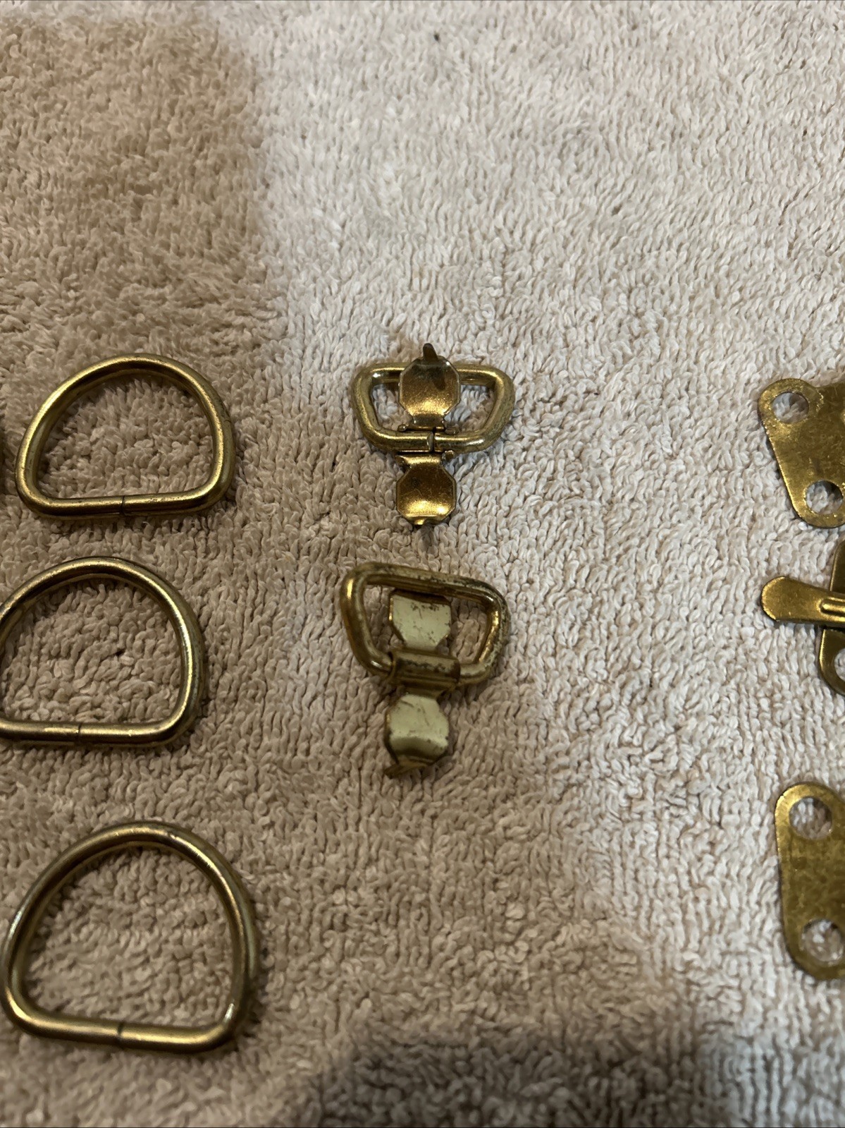 vintage Assorted Leather Crafting Fasteners 3.5ozs