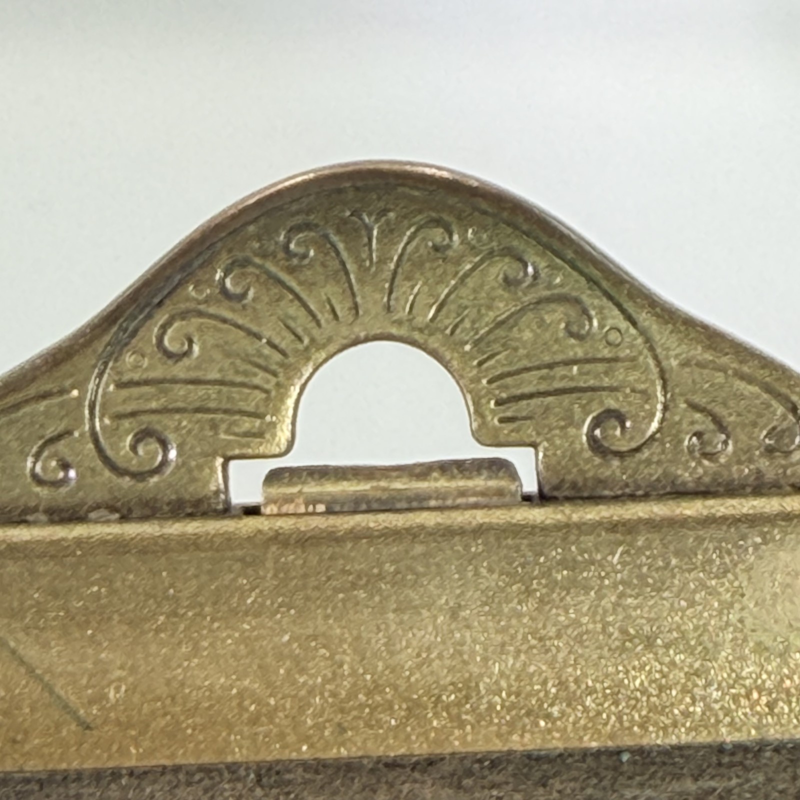 Vintage Tooled Leather Art Nouveau Floral Handbag Purse Arts & Crafts JEMCO