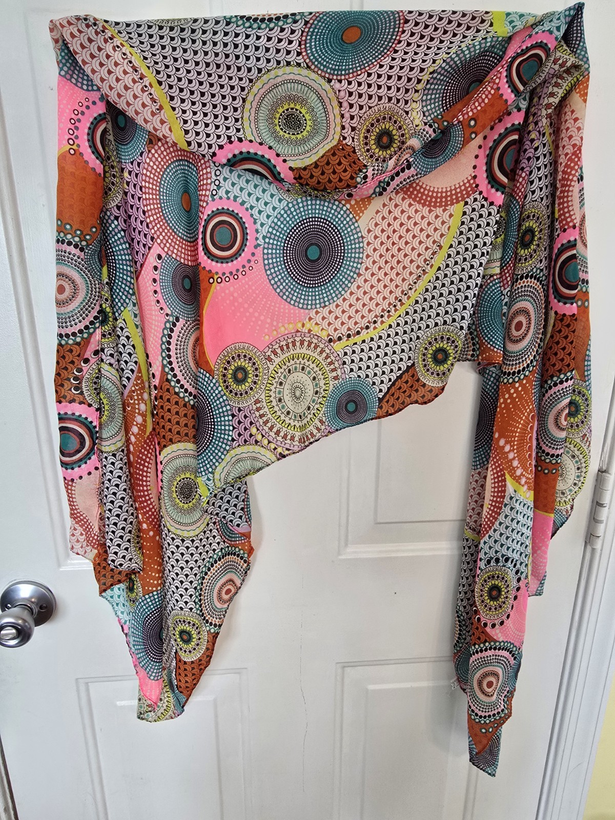 Lot of 10 Different VTG Scarves Long Multi-Color Various Fabric Blends