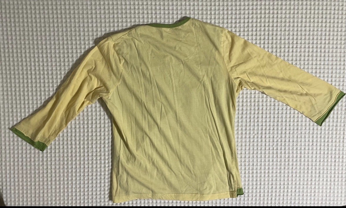 Vintage Y2K Graphic Layered Tee XXL Acid Factory Anime Skater 3/4 Sleeve
