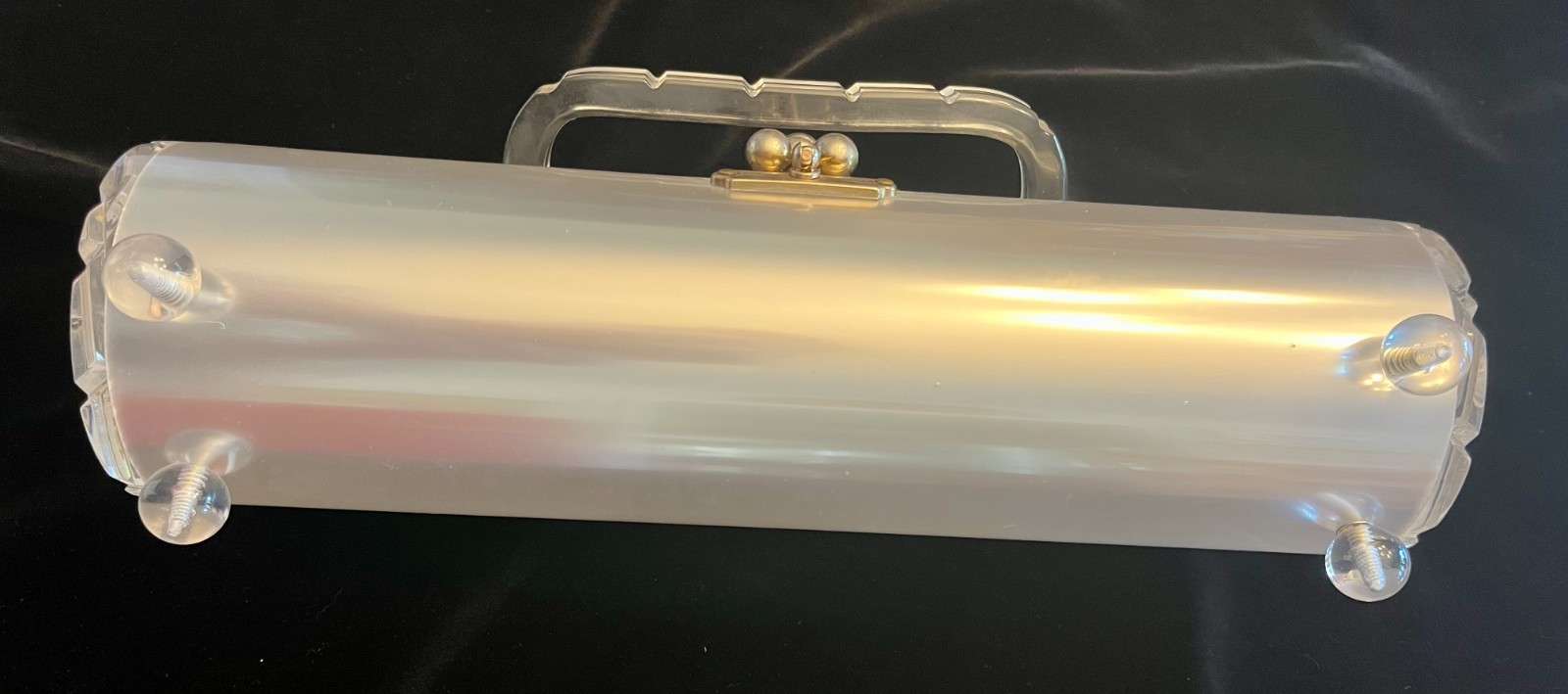 Vintage Charles S. Kahn Lucite Barrel Purse