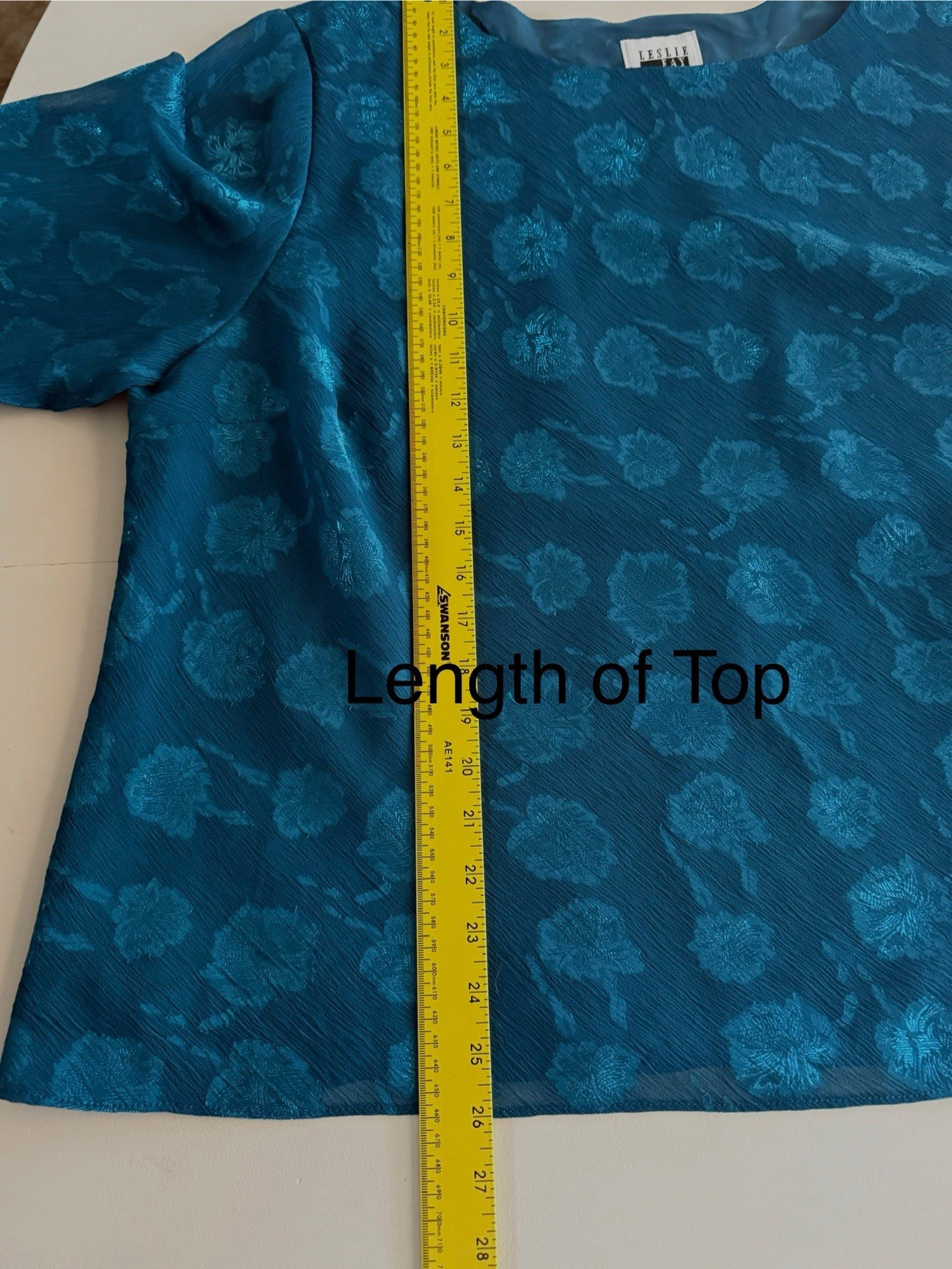 Vintage Leslie Fay Top & Maxi Skirt Sz 24WP Dk Turquoise Lined Classy Easy Care