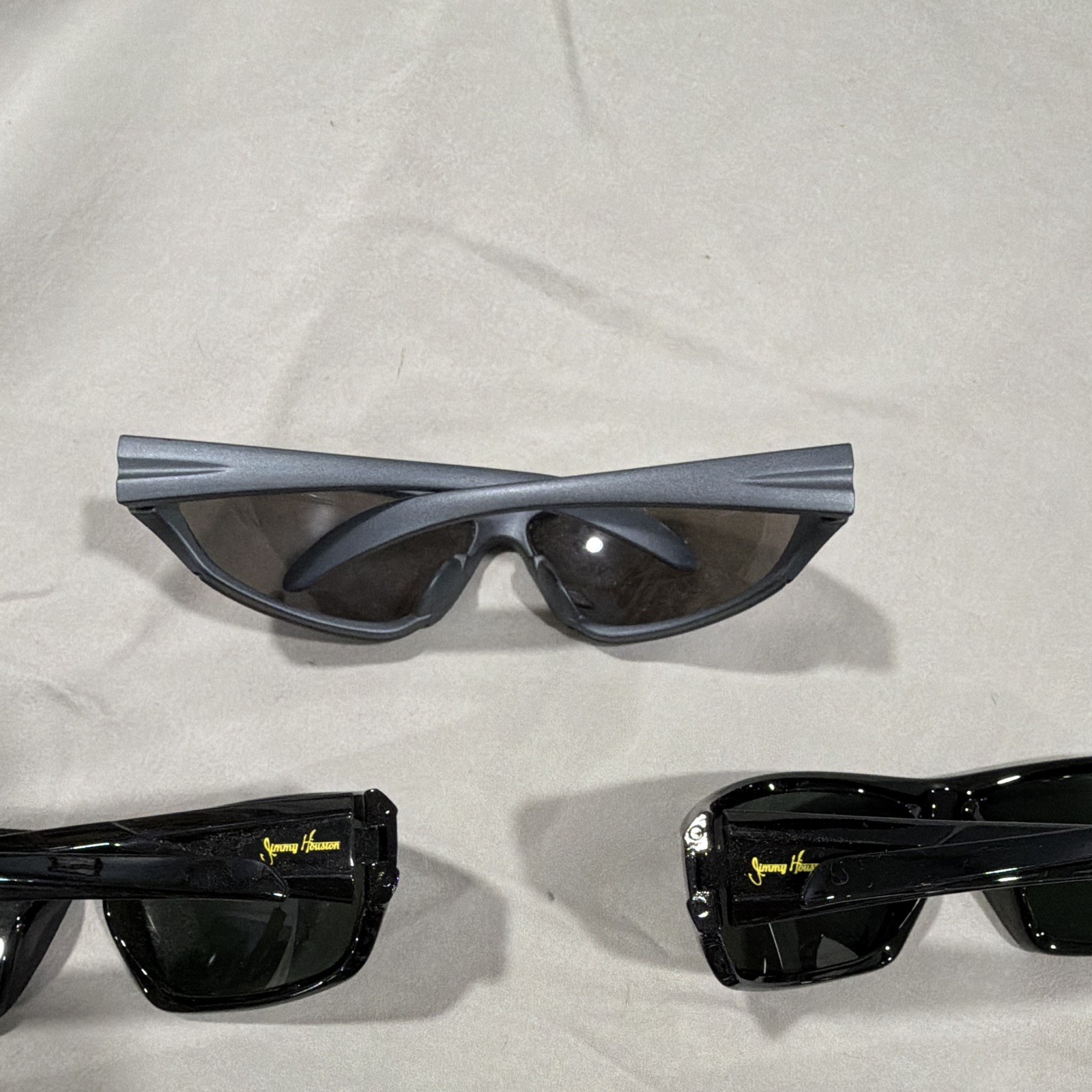 Lot of 7 Adult Unisex Wrap Sunglasses UV Protection Multi-Color Plastic Frames