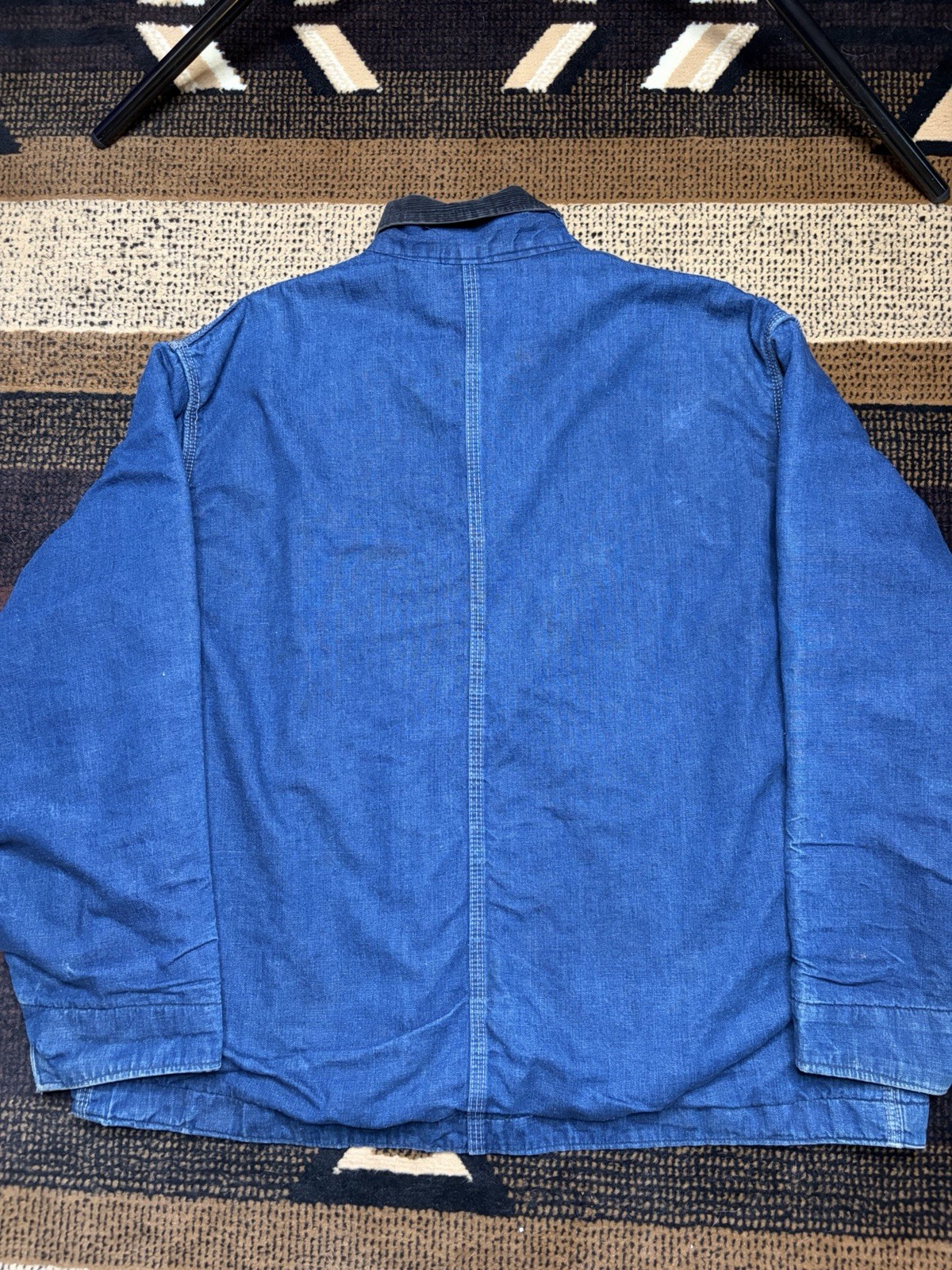 Vintage 60s Big Mac Sanforized Penneys Lined Denim Chore Coat Jacket Size XXL
