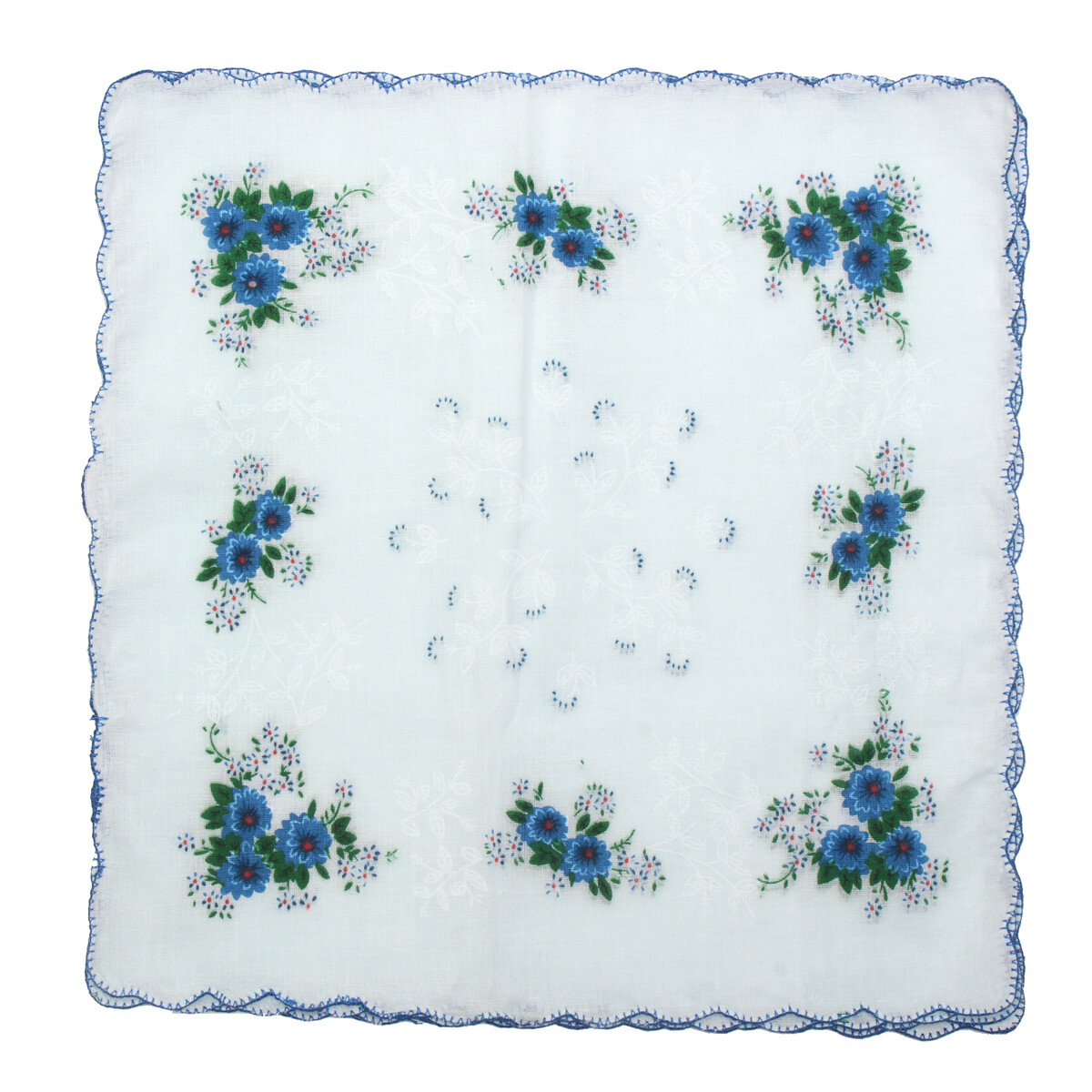 12pcs handkerchiefs cotton handkerchiefs 30x30cm square bag classic flower