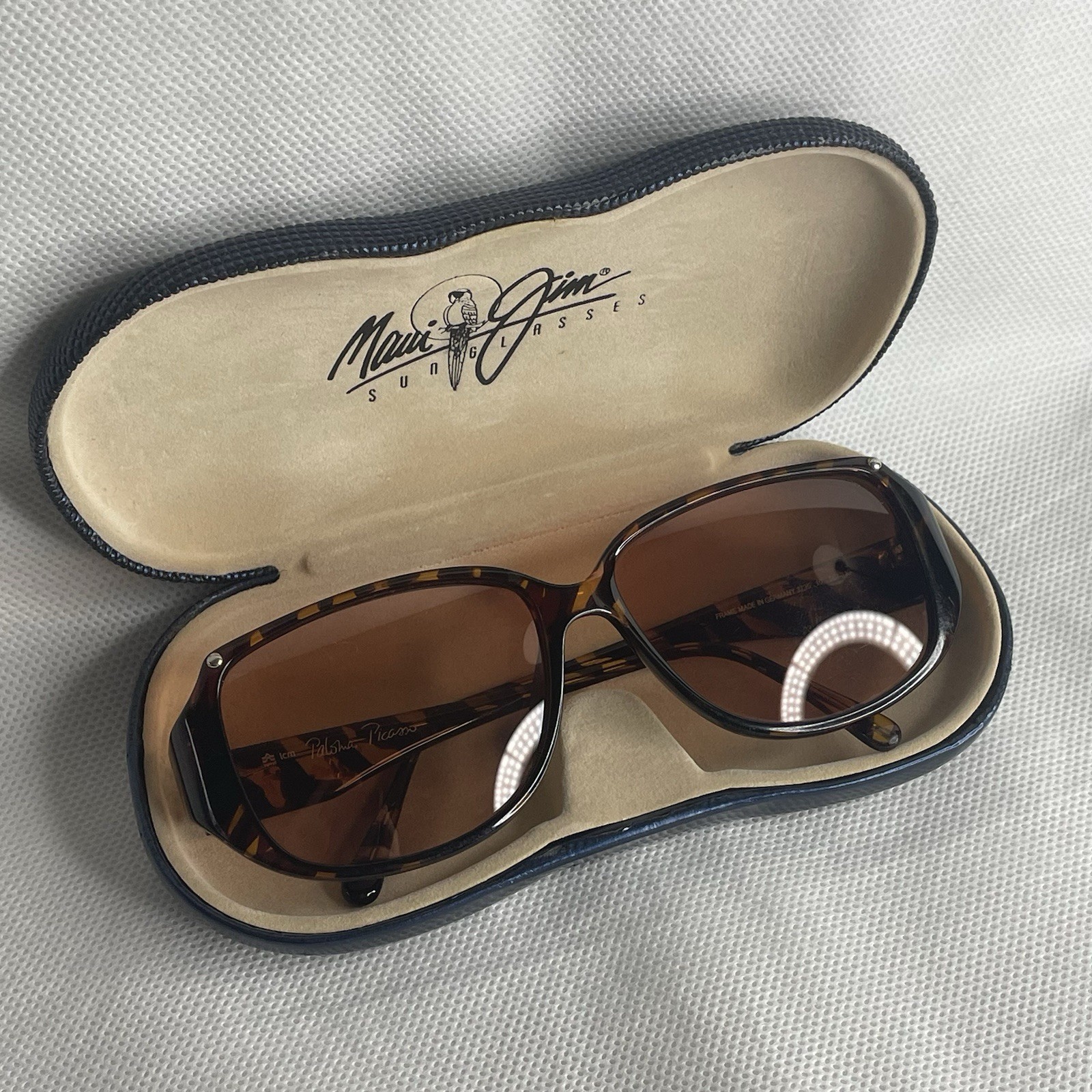 VTG Paloma Picasso Sunglasses Brown Tortoise 3735 10-56-13 130 Made In Germany
