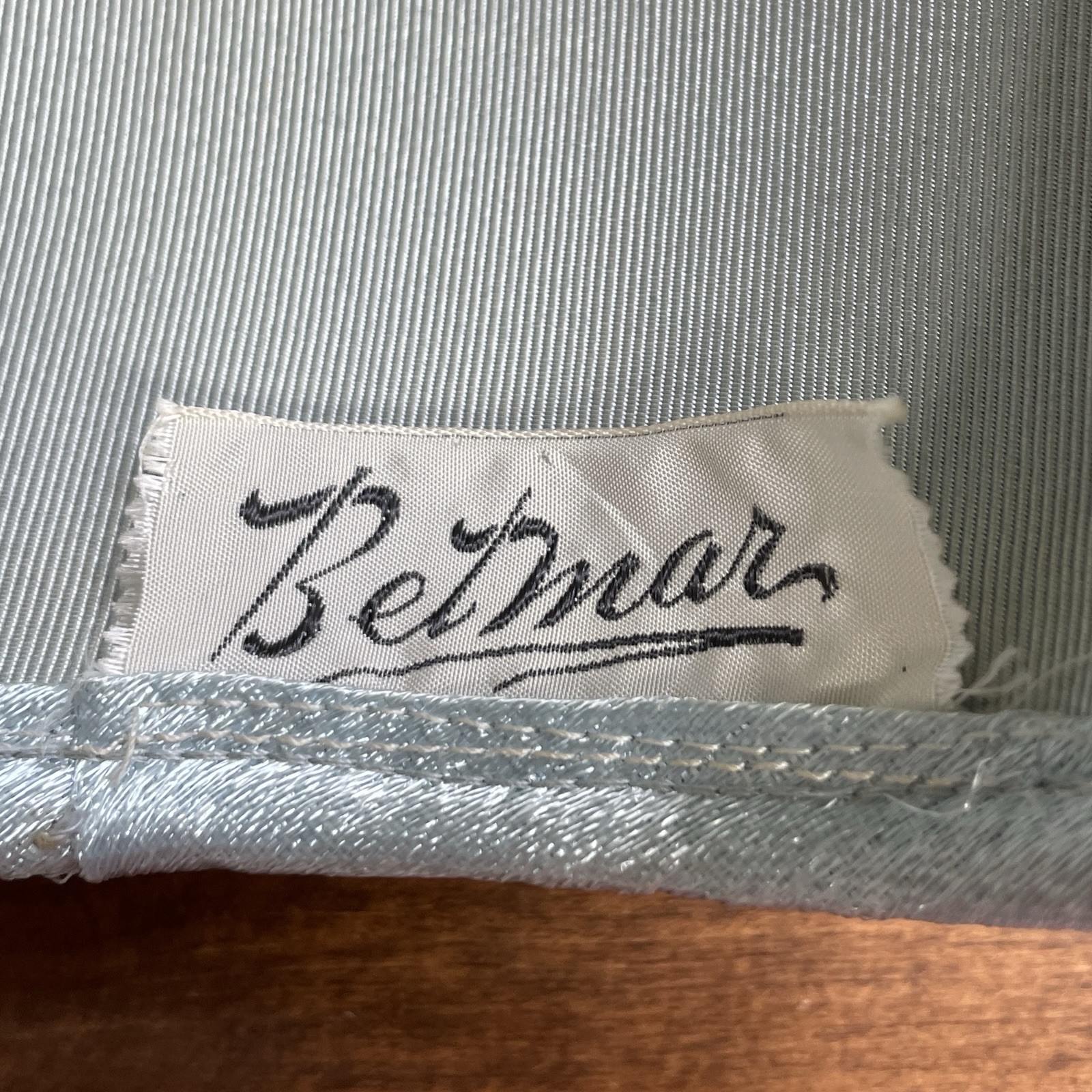 Vintage 1950s Betmar Blue Satin Half Hat Church Cocktail Wedding Calot Cap OS