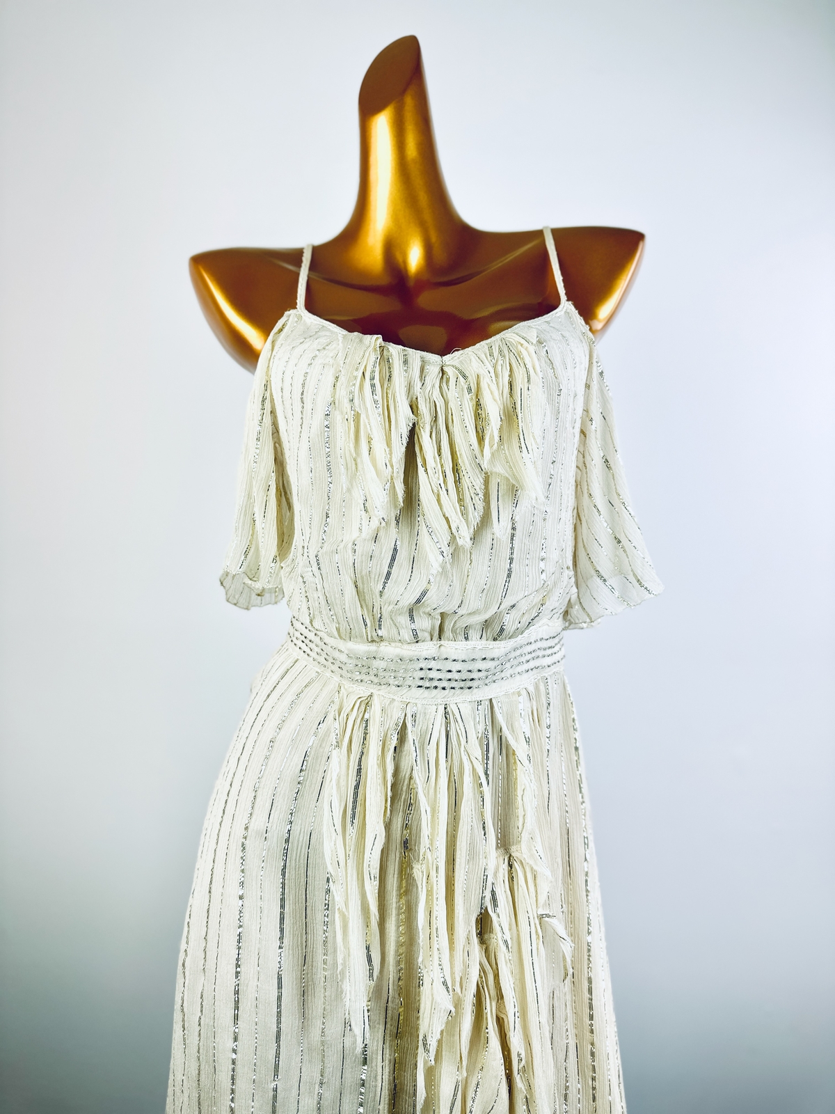Vintage VTG y2k dress sheer hippie boho festival grecian goddess dress