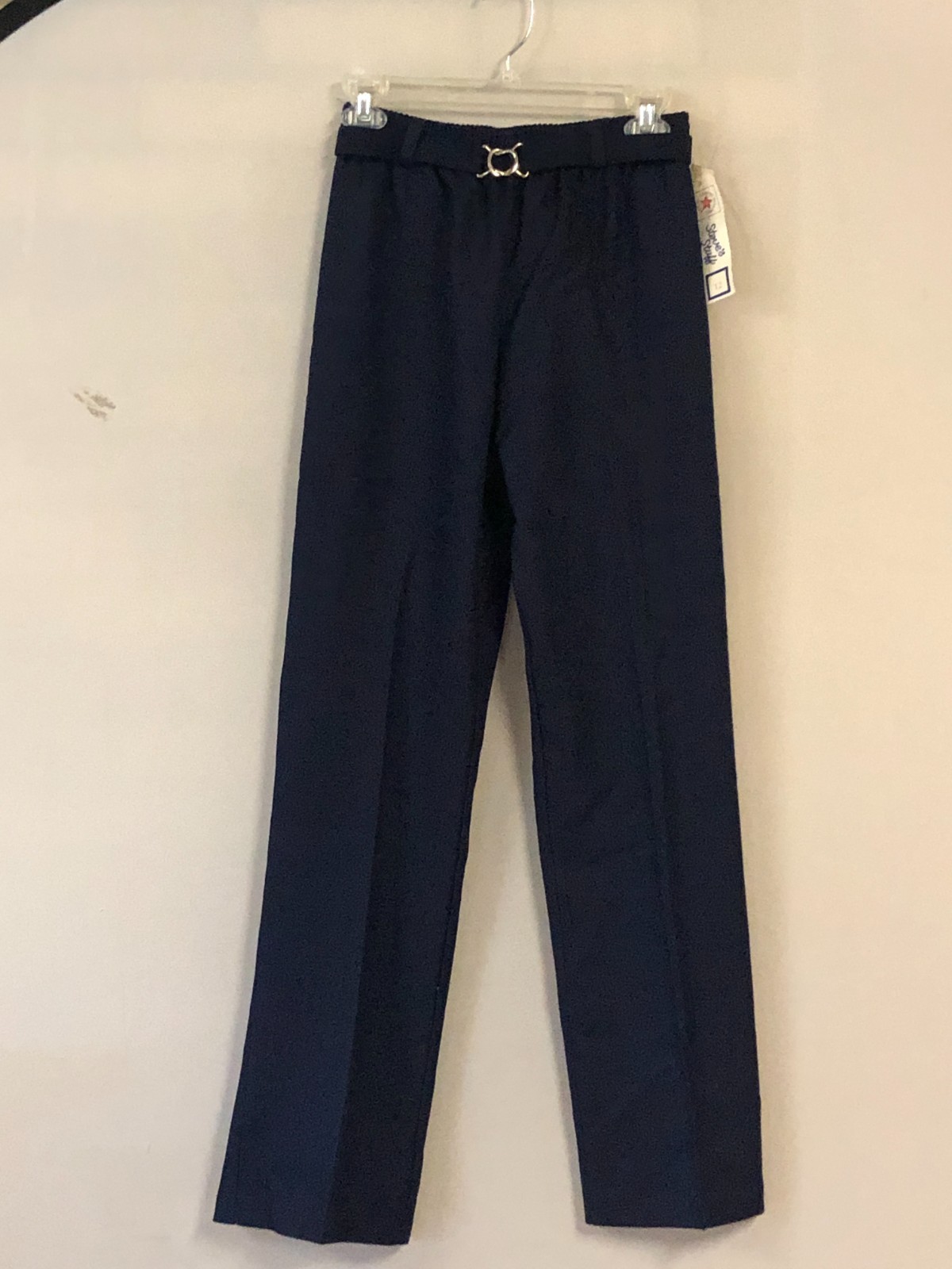 Vintage 70s Steve’s Stuff Blue Polyester Pants Size 26″-30″ Waistx29 1/2″ Inseam