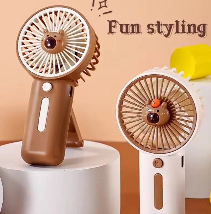Portable Mini USB Rechargeable Handheld Fan 3 Speed High Wind Power Summer Cool