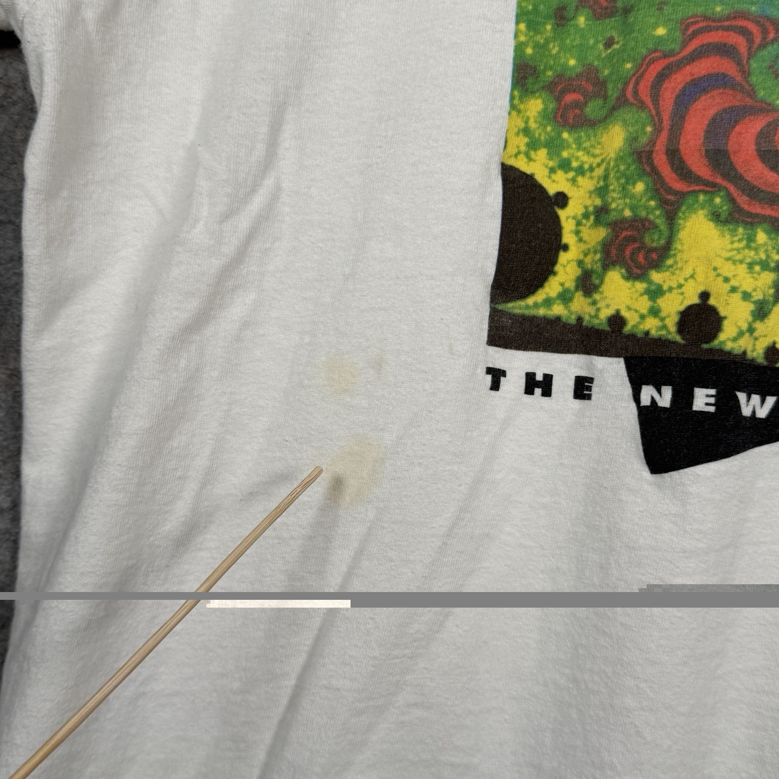 Vintage 90s Chaos The New Science Fractal Book Art T Shirt Mens Size 2XL 24×29