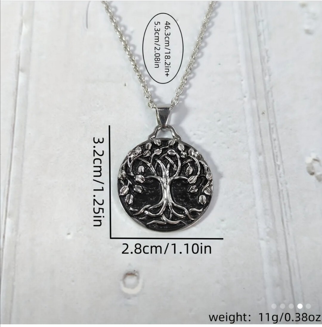 Celtic Pagan Viking Tree Of Life Totem Pendant Necklace
