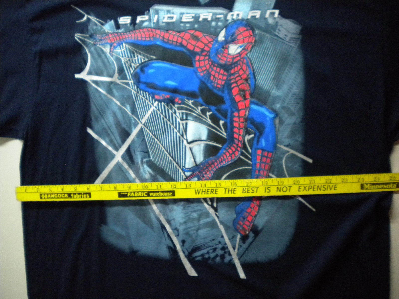 NWT Vintage 2002 3XL Spiderman Movie T Shirt Y2K Marvel Unused RARE Comic Hero