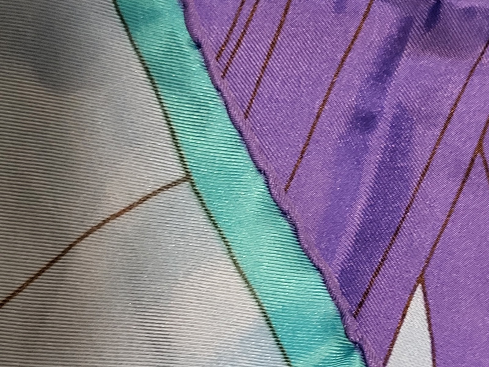 2 Vera Neumann Silk Square Scarves Ladybug Logo 25inx26in Geometric Pattern