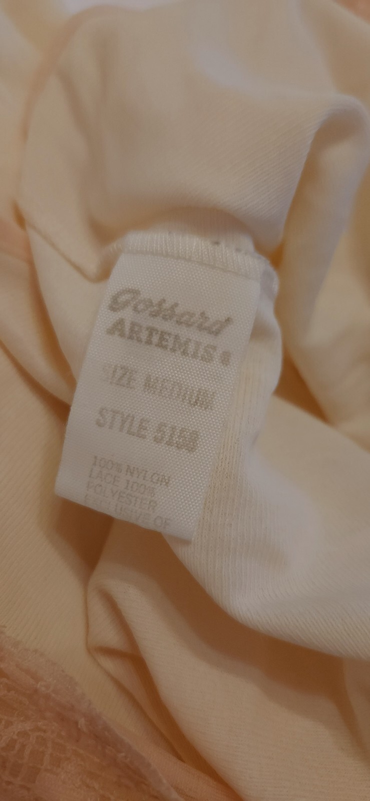 Vintage Gossard Artemis Nightgown Flowy Embroidered Lace Nylon Medium Made USA