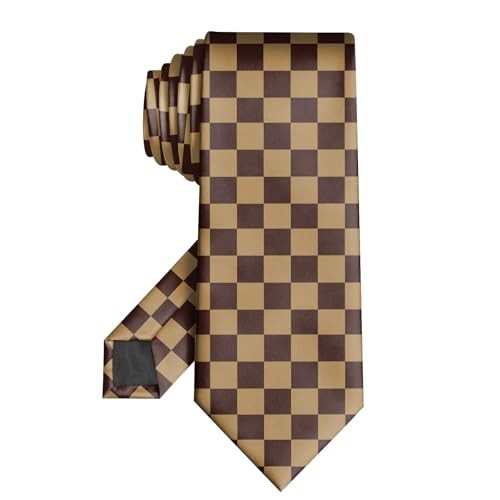 Mens Ties 3.15″ Neckties for Men Cotton Printed Fashion Neck Tie Ae1-checkered