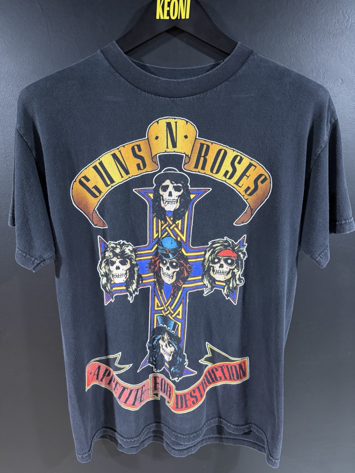 2000s Vintage Guns N Roses Appetite Faded Band Tee M