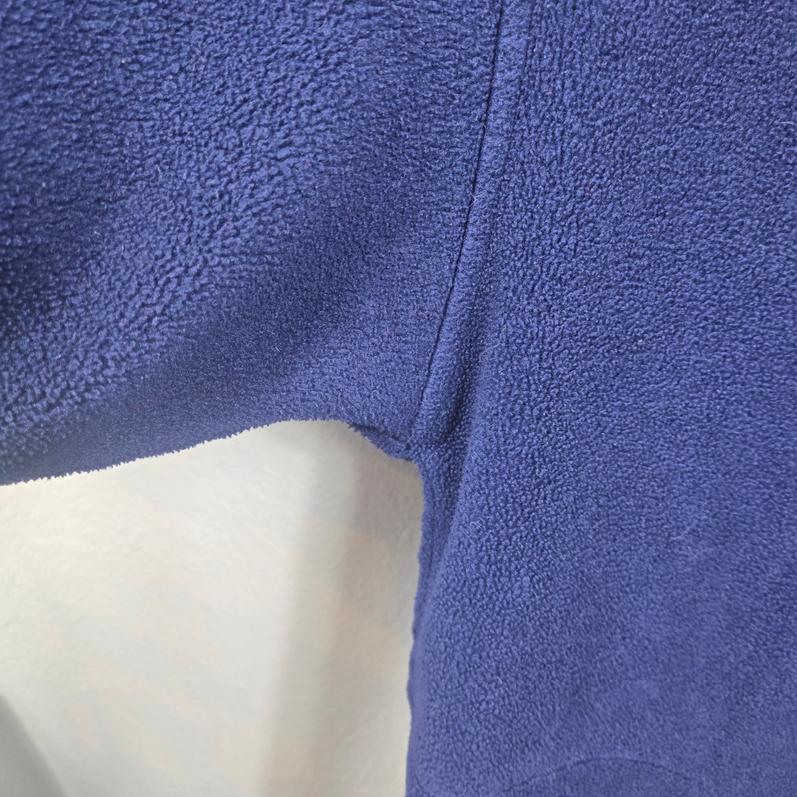 Vintage American Eagle Outfitters 1/4 Zip Fleece Pullover Y2K Navy Blue Mens L
