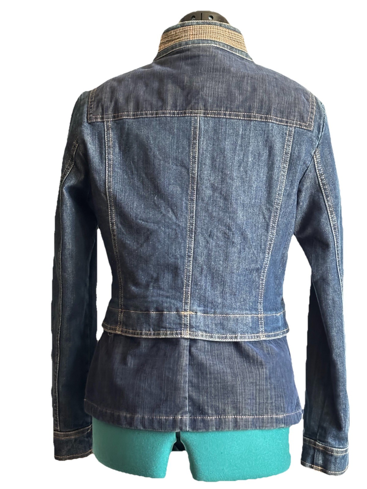 Vintage New Man France Jean Jacket Structured And Lined Size M US 8 EU 40 **read