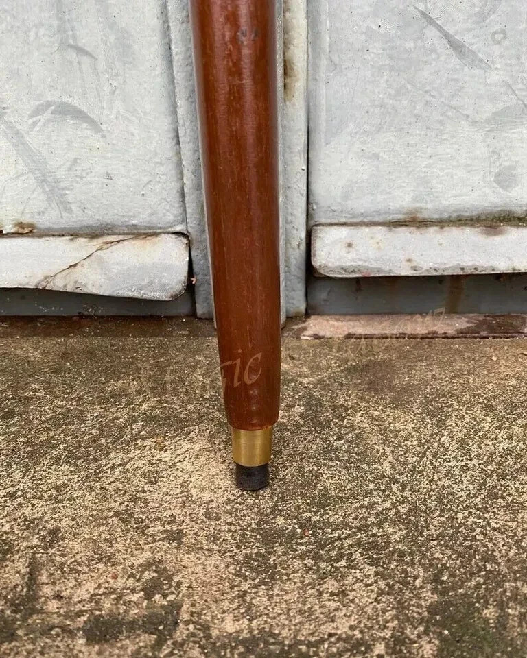 Classic Brass T-Shape Golden Head Handle Wooden Cane Walking Stick Handmade Gift