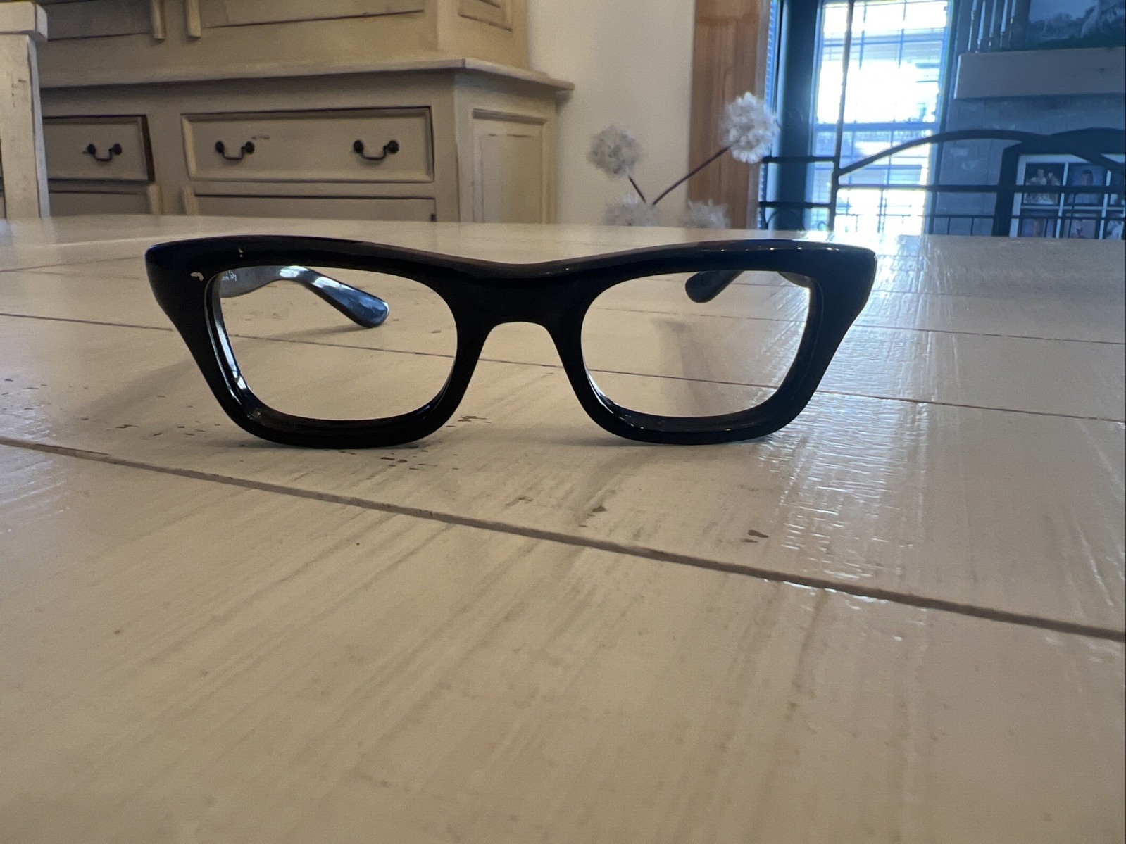 Vintage Bausch & Lomb D12 Black Thick Frame Eyeglasses – Retro 1950s Optical USA