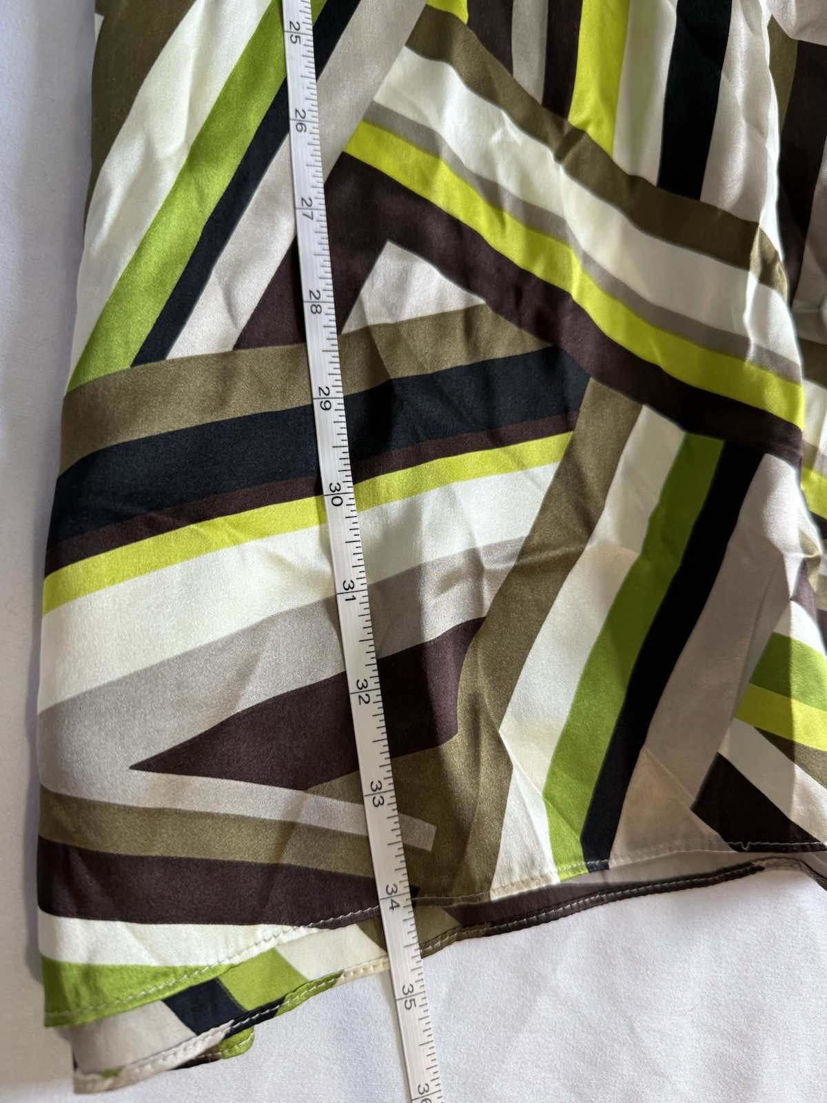 Vintage Oleg Cassini Silk Shift Dress Size 6 Abstract Geometric 80s 90s Designer