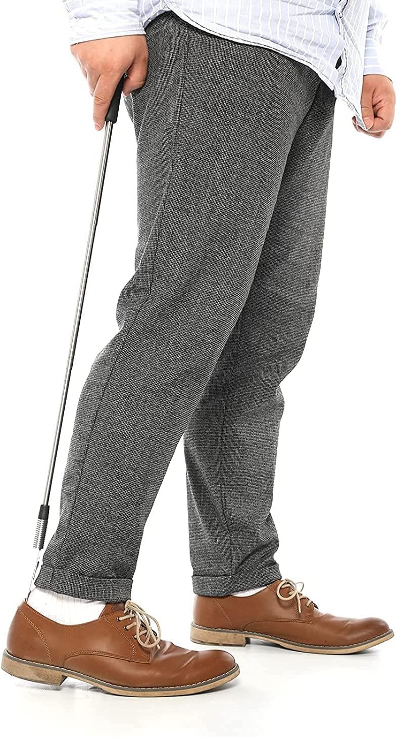 Extendable Shoe Horn Long Handle for Seniors, Twist to Lock, 16″ to 31″Ad