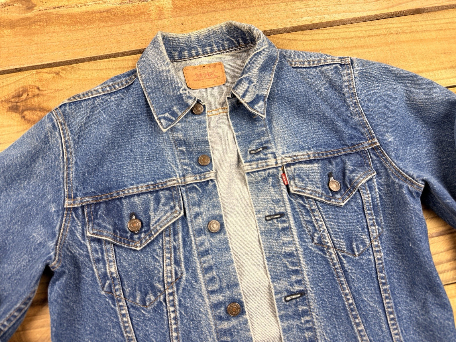 VTG 70’s Levi’s Type 3 III Denim Jacket 71205 0217 Sz 40L Made In USA