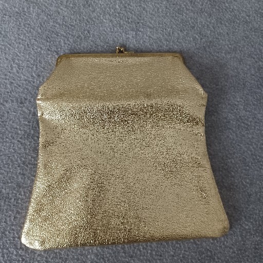 Duray Clutch Princess Gardner Clutch Tissue Kiss Lock Closure Gold Lame Set 3