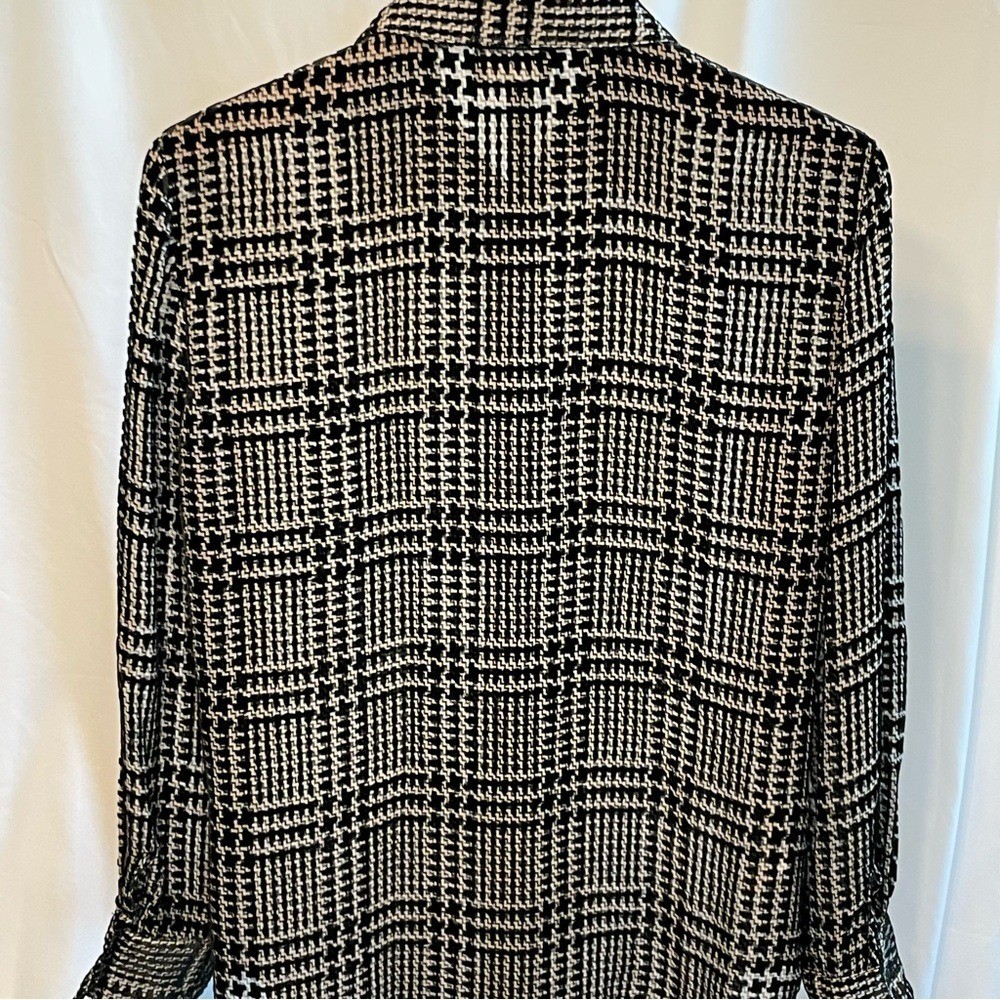 Vintage Giorgio Armani Houndstooth Blouse IT 38 US 4