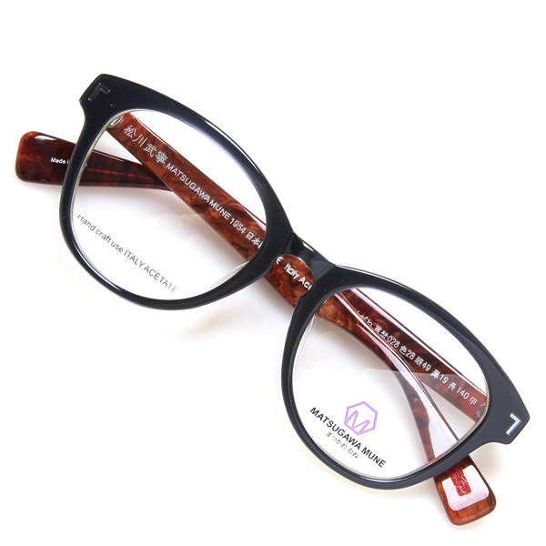 Matsugawa mune mm028 c28, Made in Italy Acetate Material Eyeglass Optical frames