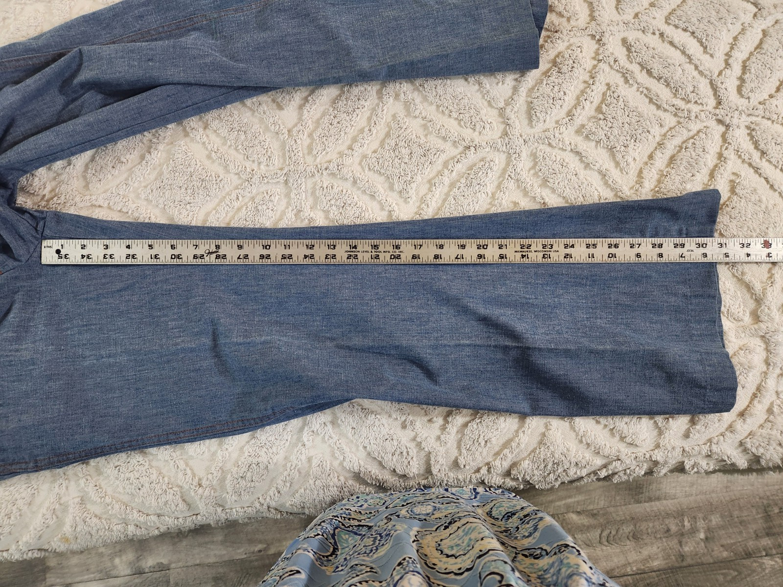 Vintage Levi’s Panatela Pants Men’s 30×30 1/2 Disco Bell Bottom Denim Jeans