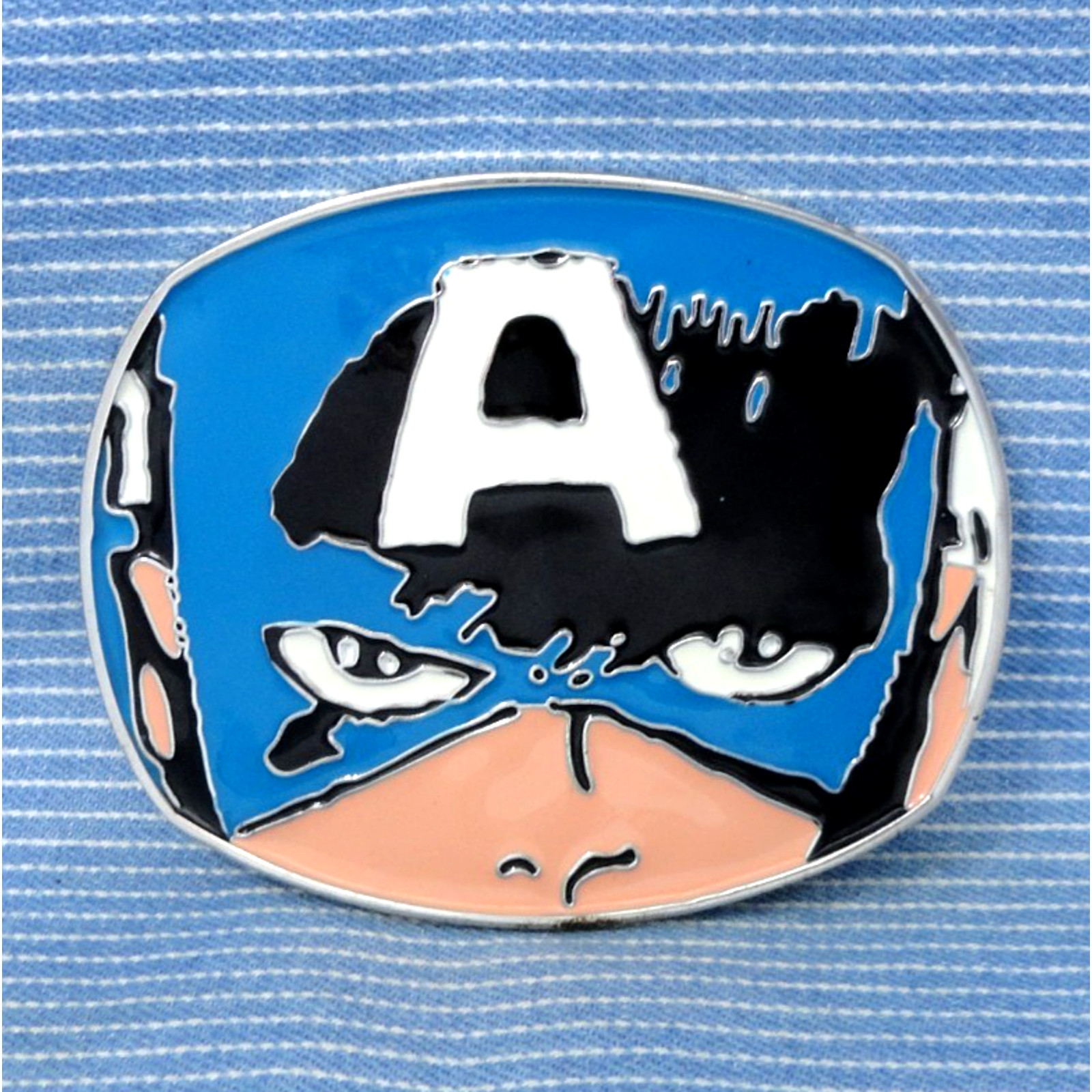 Captain America Belt Buckle Marvel Comics Superhero Cosplay Halloween .CPA701