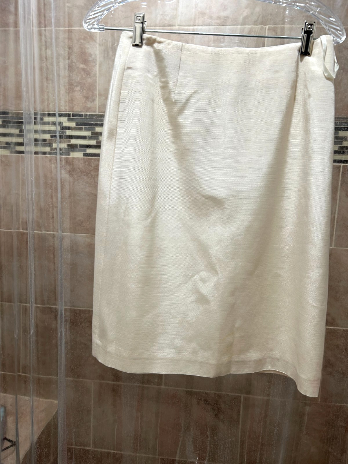 1980S BILL BLASS 3 PIECE IVORY OUTFIT DRESS SIZE 10- SOLID BEADED JACKET!