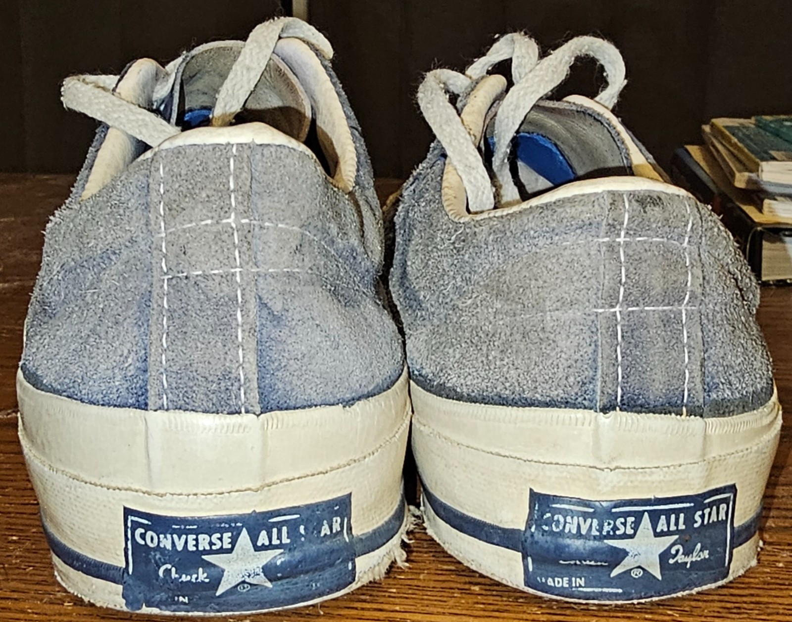 Converse vIntage 1974 blue suede shoes 9M 10.5W collectible RARE