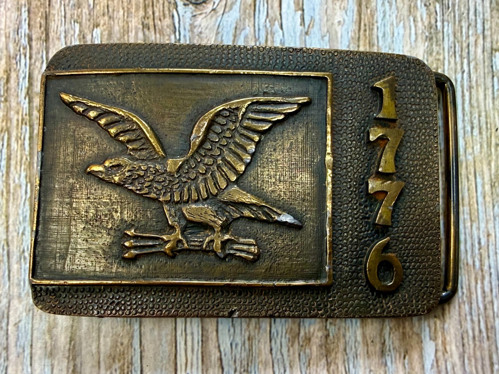 United States of America Bicentennial 1776–1976 Eagle Commemorative Belt Buckle