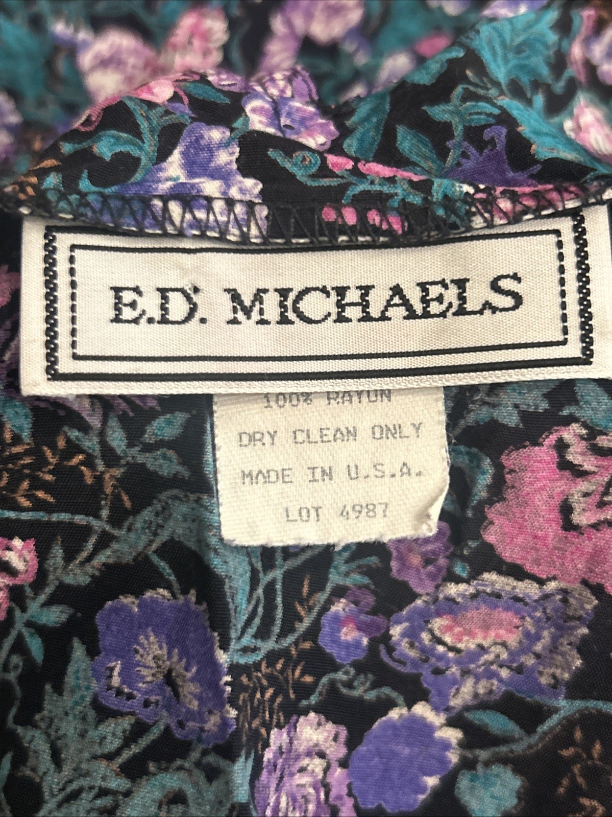 VTG 80s 90s Sleeveless Floral Maxi Midi Dress Grunge Whimsigoth Boho Cottagecore