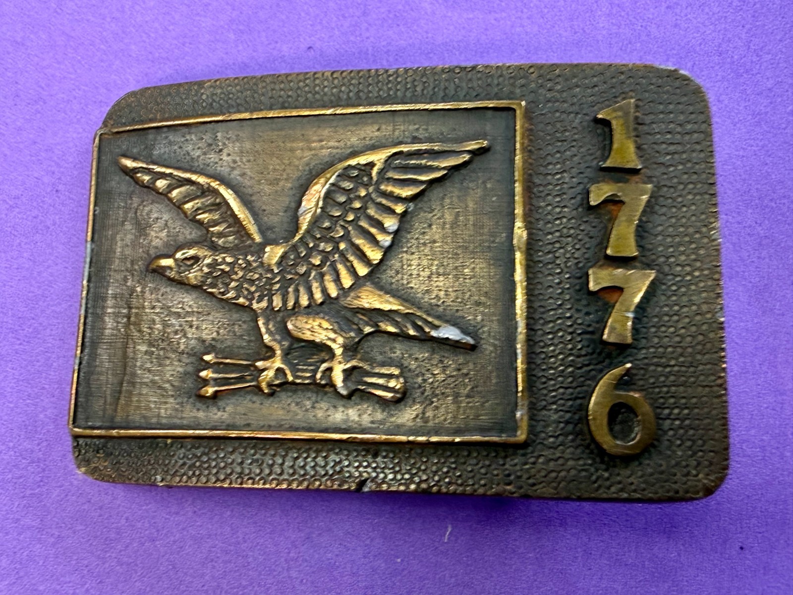 United States of America Bicentennial 1776–1976 Eagle Commemorative Belt Buckle