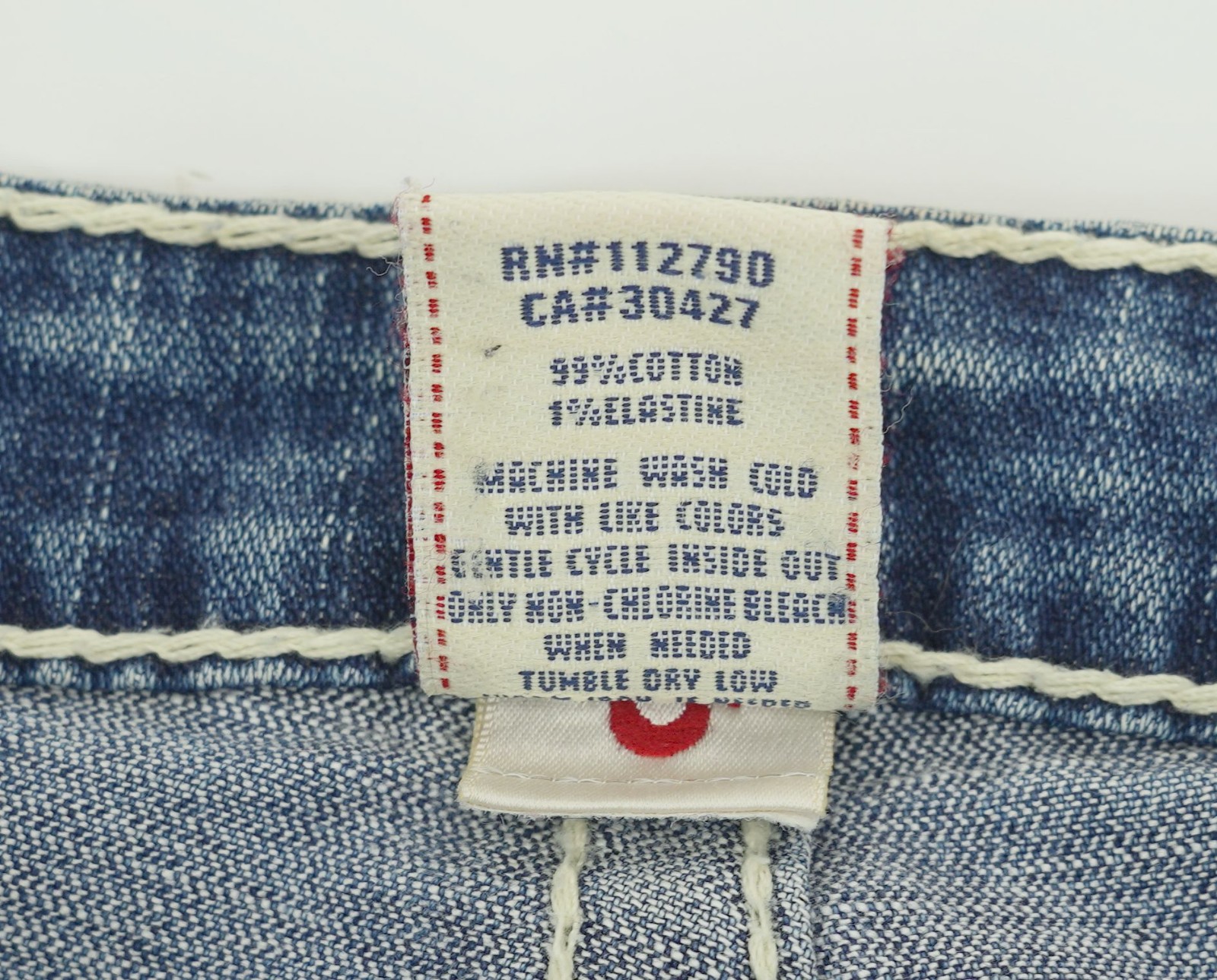 vintage true religion JEANS ‘rainbow becky’ boot cut low rise 2000s size 30
