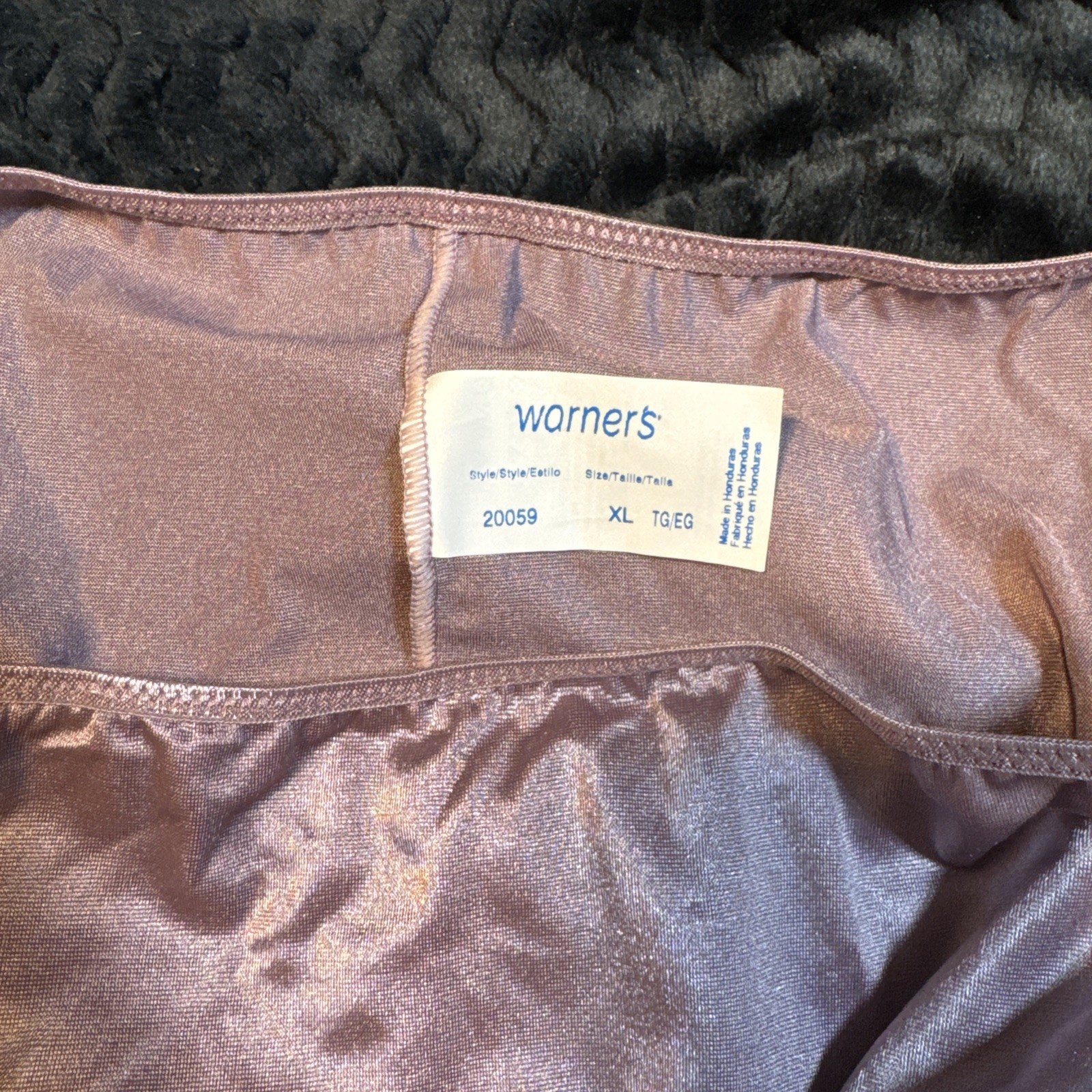 NWOT VINTAGE WARNERS SECOND SKIN SATIN XL BRIEF GUSSET HI CUT Y2K 90s