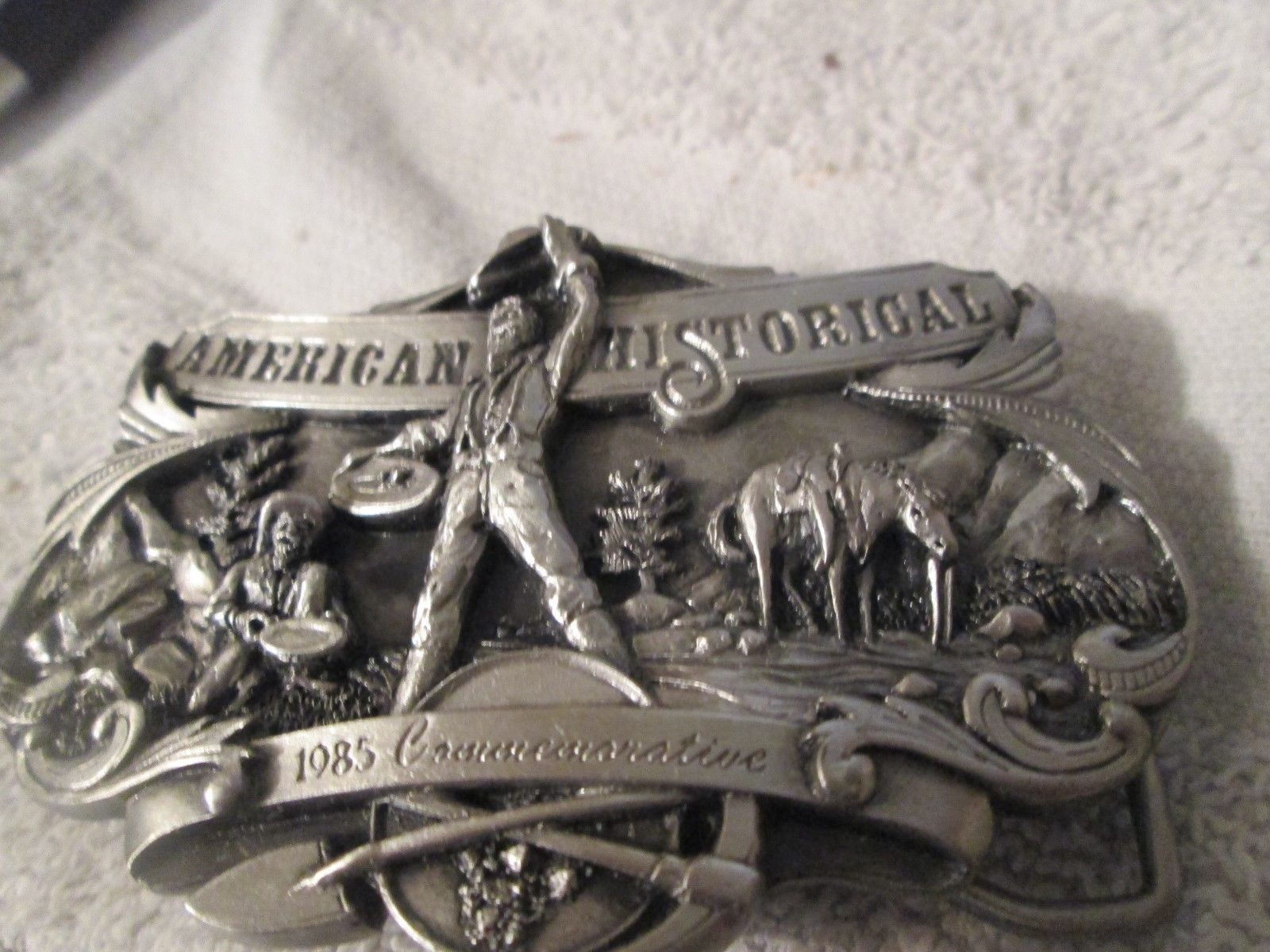 Siskiyou Pewter Buckle American Historical 1985 Commemorative Limited Edition 71