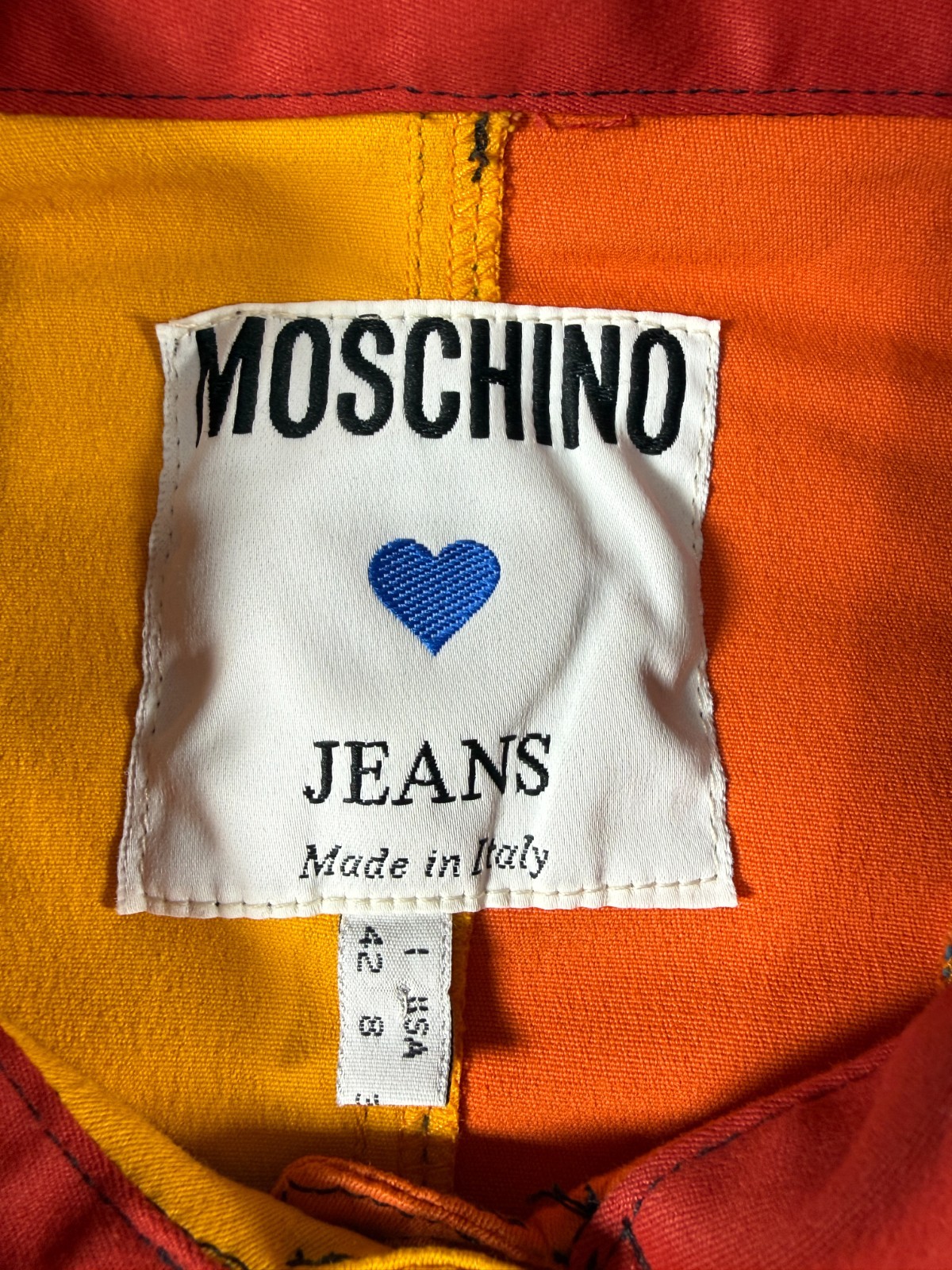 Rare Vintage MOSCHINO late 80’s early 90’s Jacket & Skirt set Size 8 Made Italy